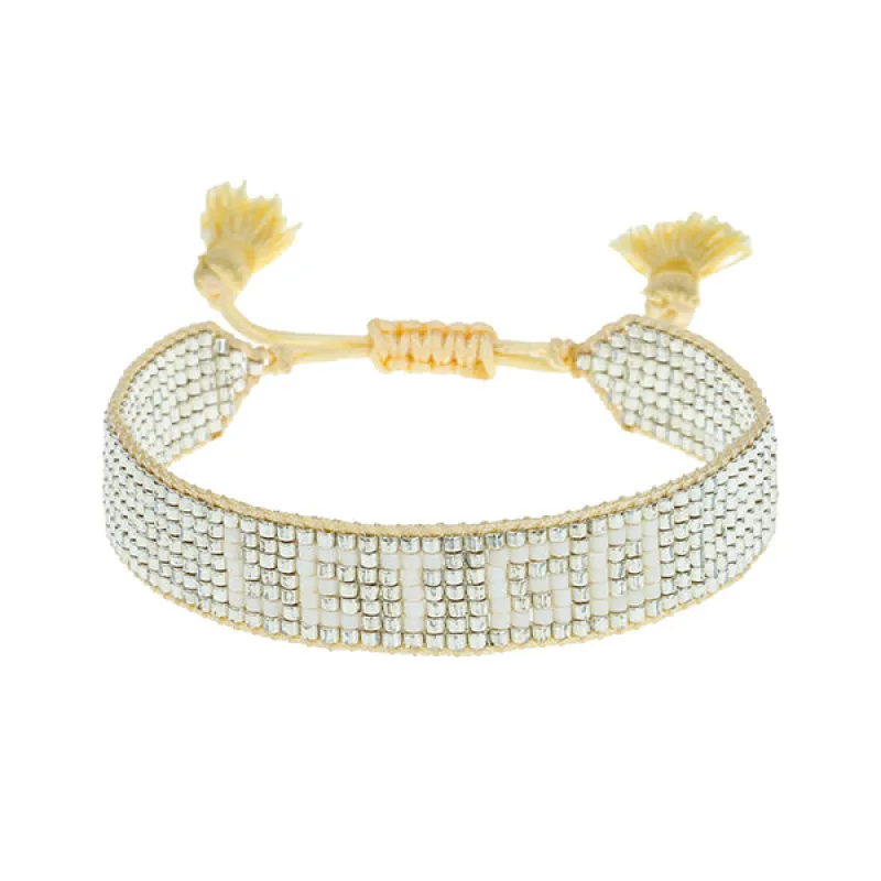 Metallic Let Go Beaded Bracelet sold by HART