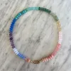 Pastel Rainbow Gemstone Necklace sold by HART
