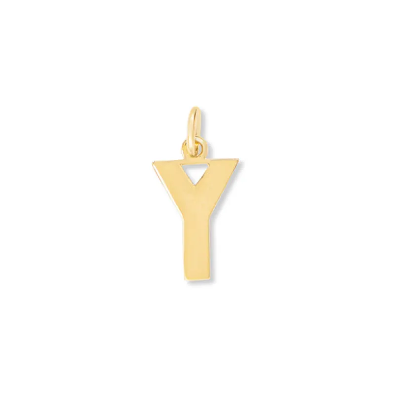 Flat Letter Y Charm sold by HART