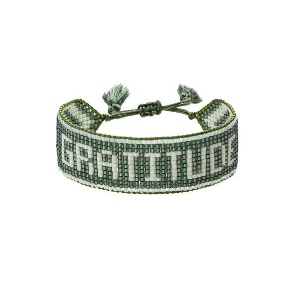 Gratitude Sage Beaded Bracelet sold by HART