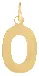 Flat Letter O Charm sold by HART product image thumbnail 2