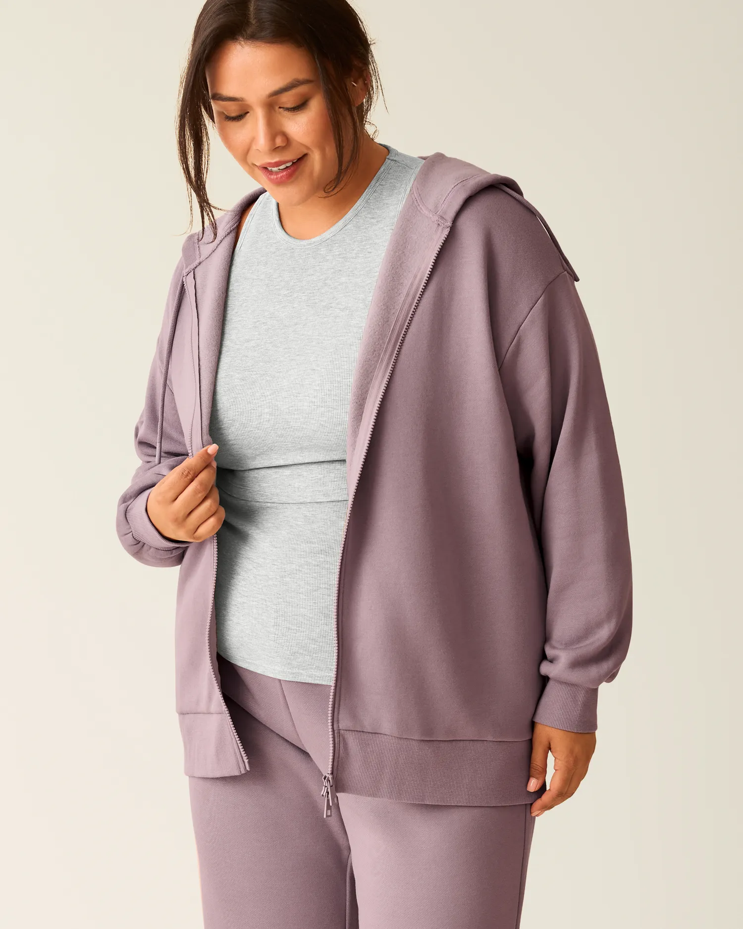 Cloud Fleece Oversized Hoodie | Dusty Mauve sold by Storq product image thumbnail 5