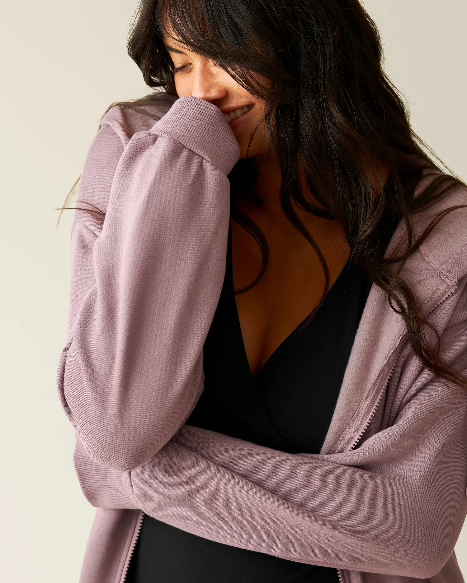 Cloud Fleece Oversized Hoodie | Dusty Mauve sold by Storq product image thumbnail 3