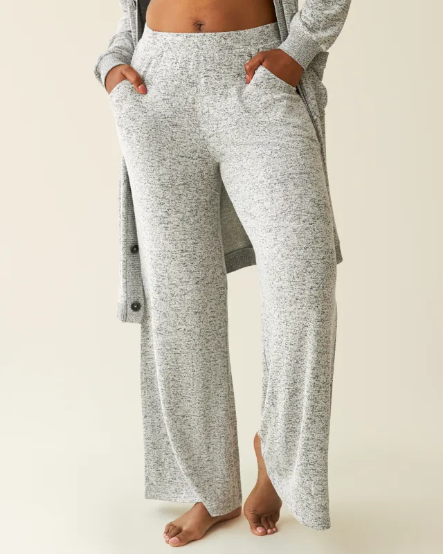 CozyKnit Wide Leg Lounge Pant | Grey Heather made by Kindred Bravely