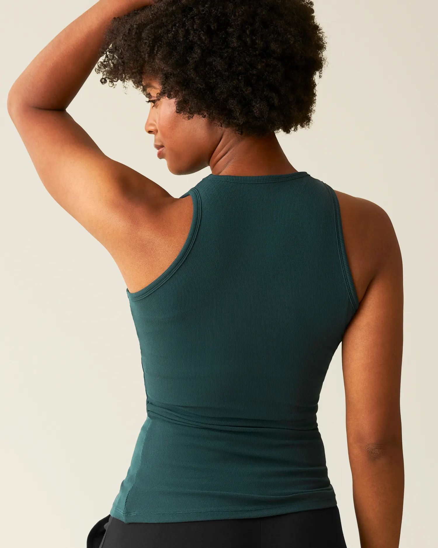 Ribbed Bamboo Racerback Nursing Tank | Evergreen sold by Storq product image thumbnail 3