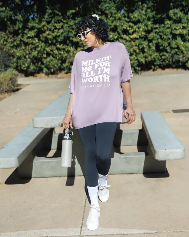 Oversized Graphic Tee | For All I'm Worth sold by Storq