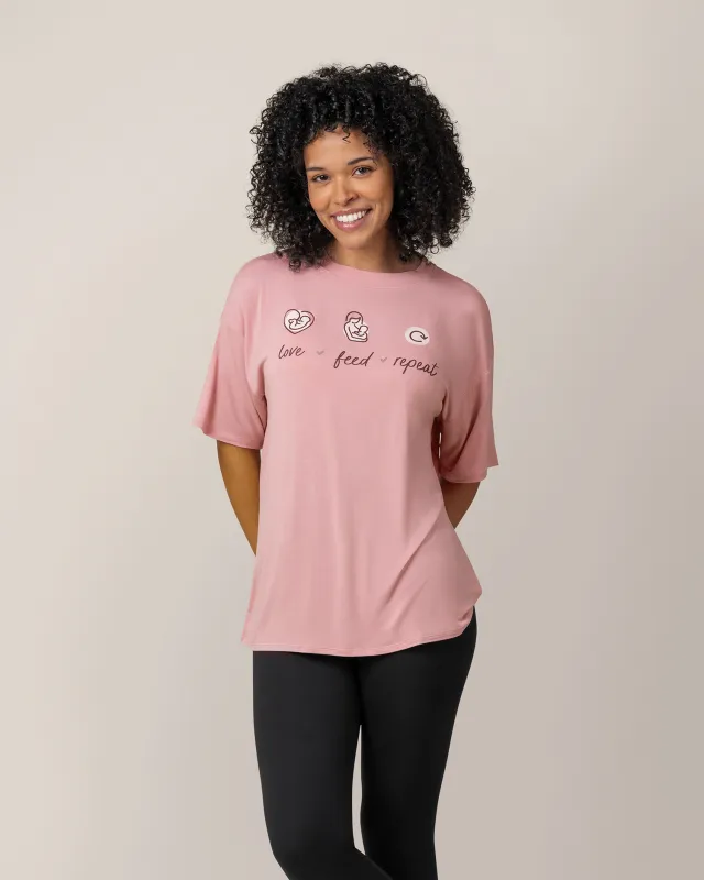 Oversized Graphic Tee | Love Feed Repeat sold by Storq