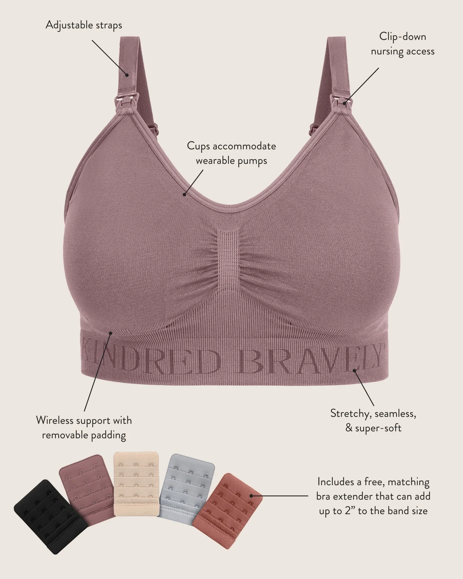 Simply Sublime® Nursing Bra | Twilight sold by Storq product image thumbnail 4
