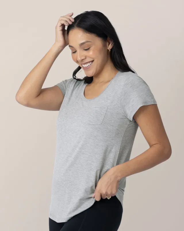 Everyday Maternity & Nursing T-shirt | Grey Heather made by Kindred Bravely