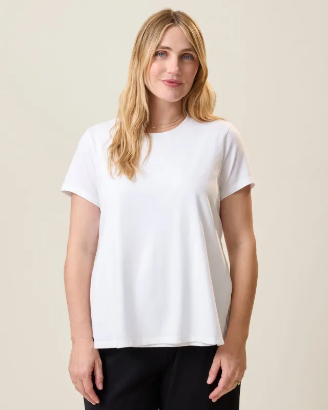 Classic Cotton Nursing T-shirt | White made by Kindred Bravely