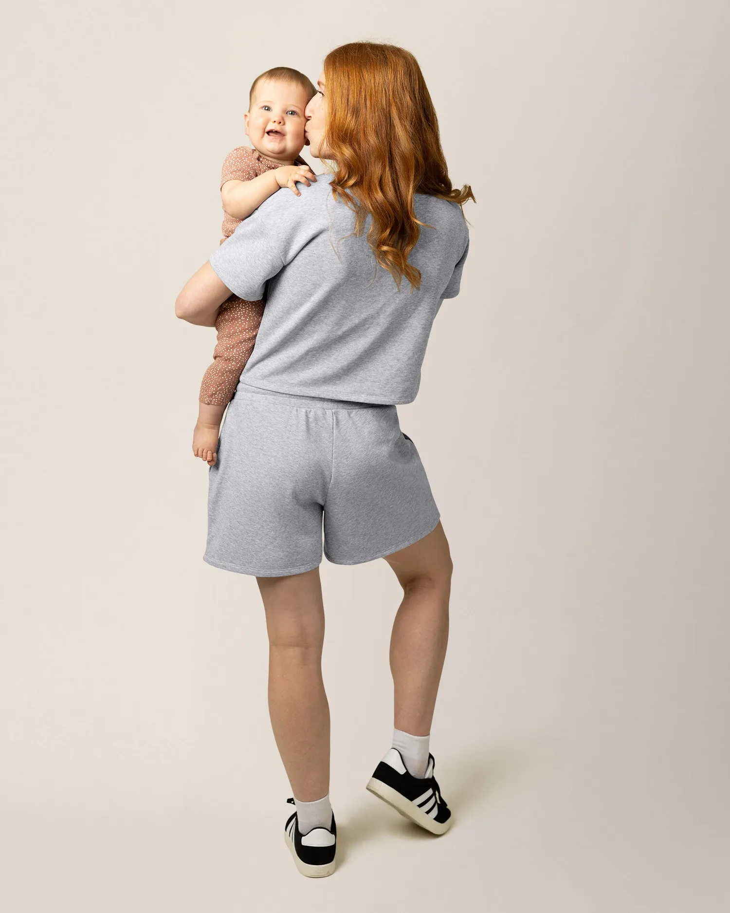 French Terry On the Go Short | Grey Heather sold by Storq product image thumbnail 5
