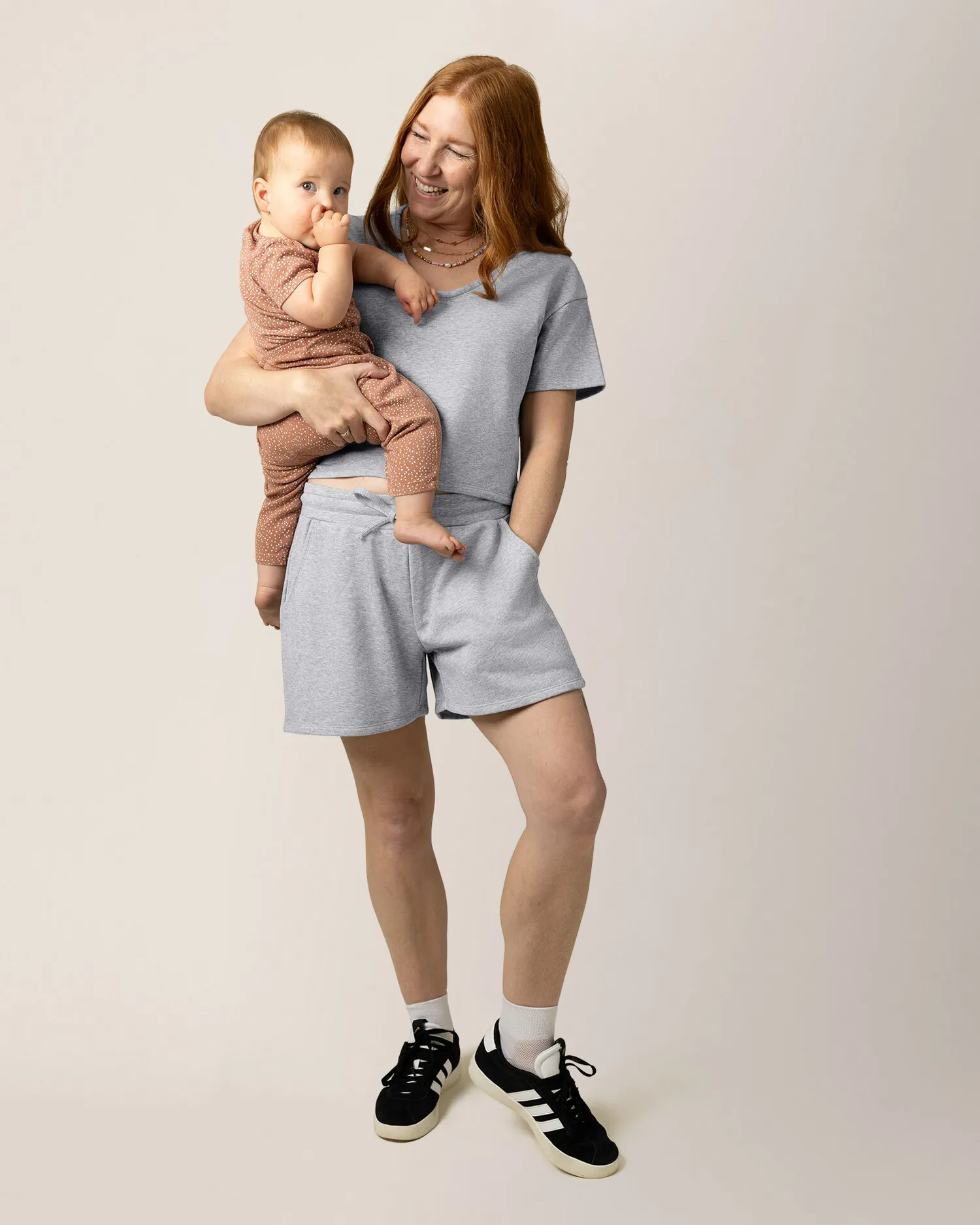 French Terry On the Go Short | Grey Heather sold by Storq product image thumbnail 4