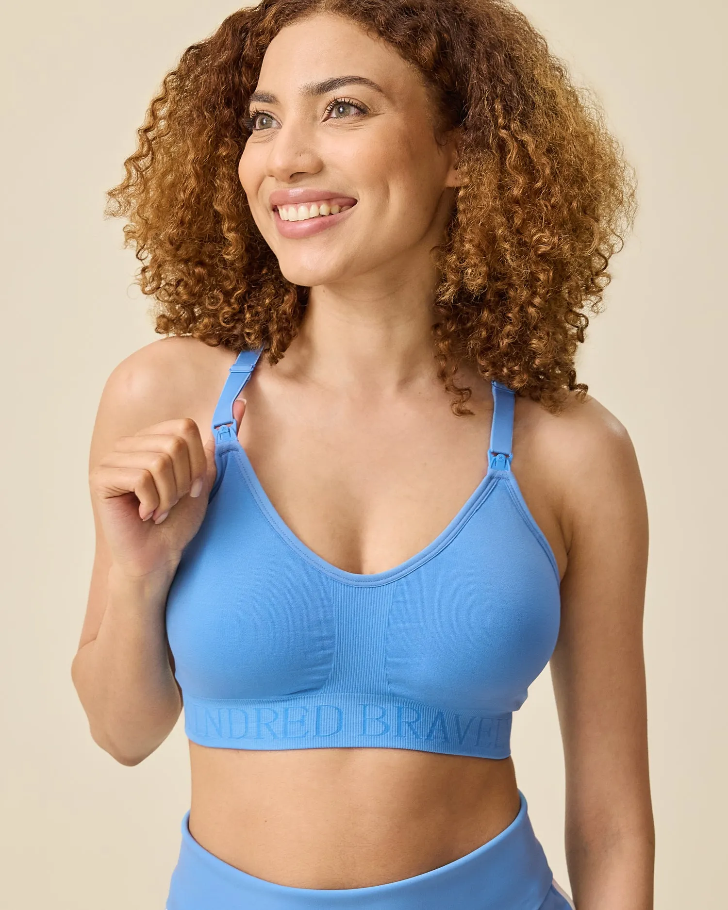 Sublime® Low Impact Nursing Sports Bra | Harbor Blue sold by Storq