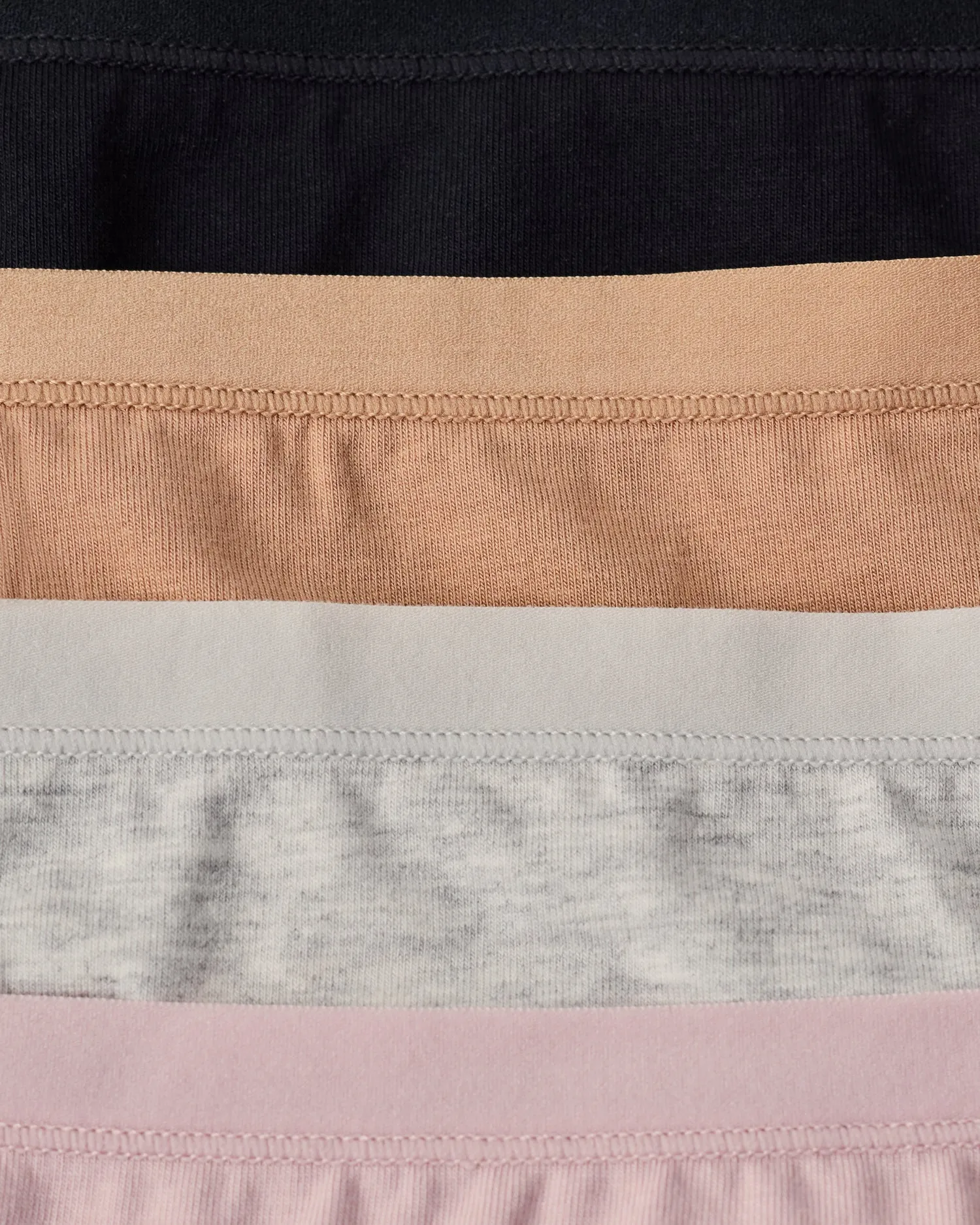 SoftStretch Cotton Maternity & Postpartum Hipster | Grey Heather sold by Storq product image thumbnail 5