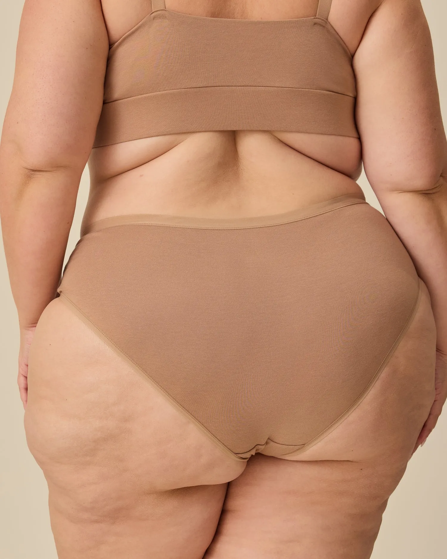 SoftStretch Cotton Maternity & Postpartum Hipster | Buff sold by Storq product image thumbnail 3