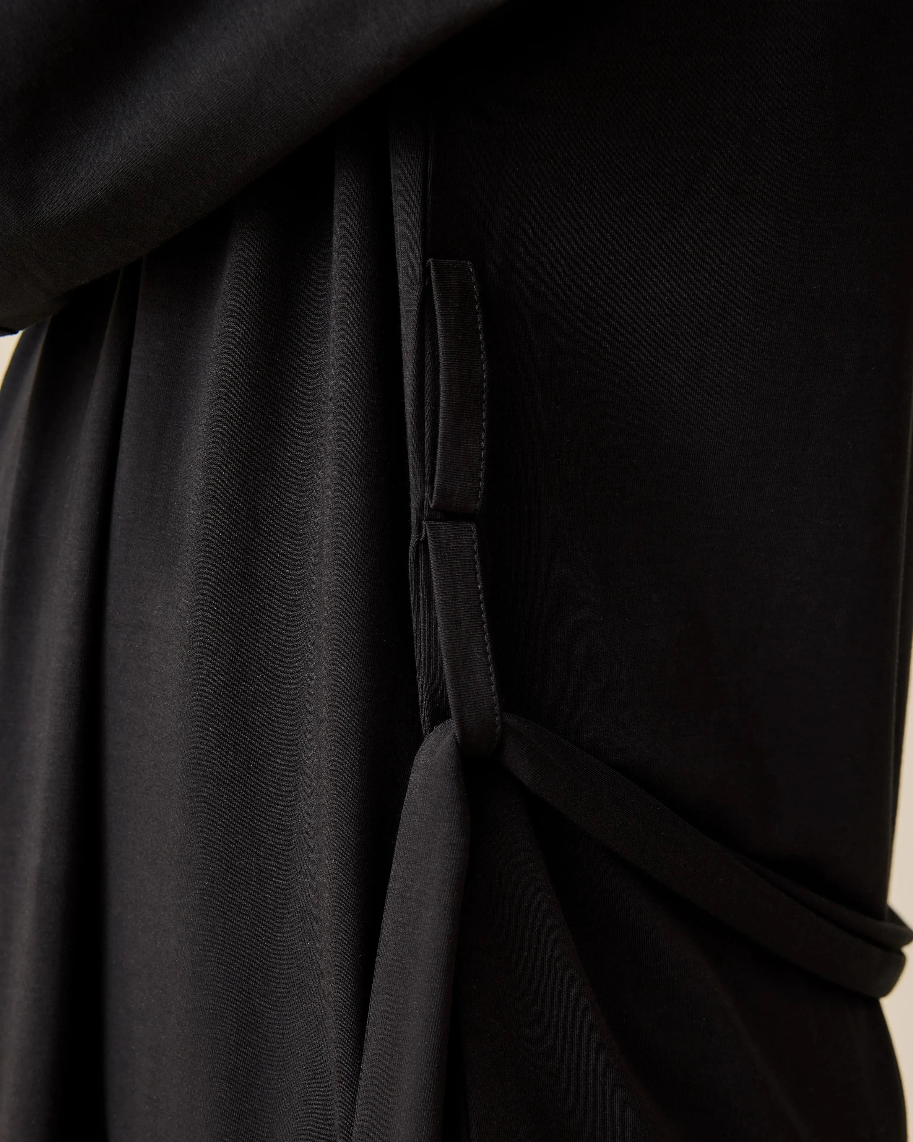 The Restore Cotton Blend Robe | Black sold by Storq product image thumbnail 4