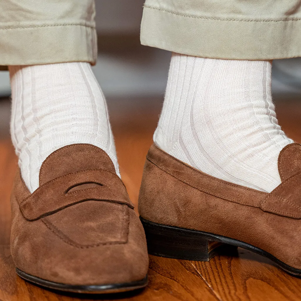 Natural Merino Wool Mid Calf Dress Socks sold by Boardroom Socks product image thumbnail 2