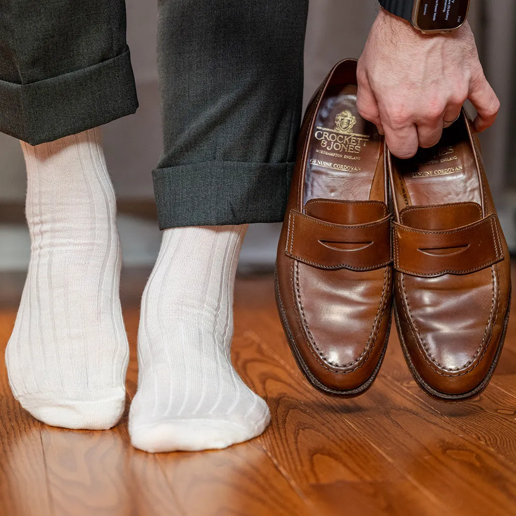 Natural Merino Wool Mid Calf Dress Socks sold by Boardroom Socks product image thumbnail 3