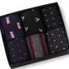 Merino Wool Over the Calf Patterned Dress Socks - 6 Pair Gift Box sold by Boardroom Socks