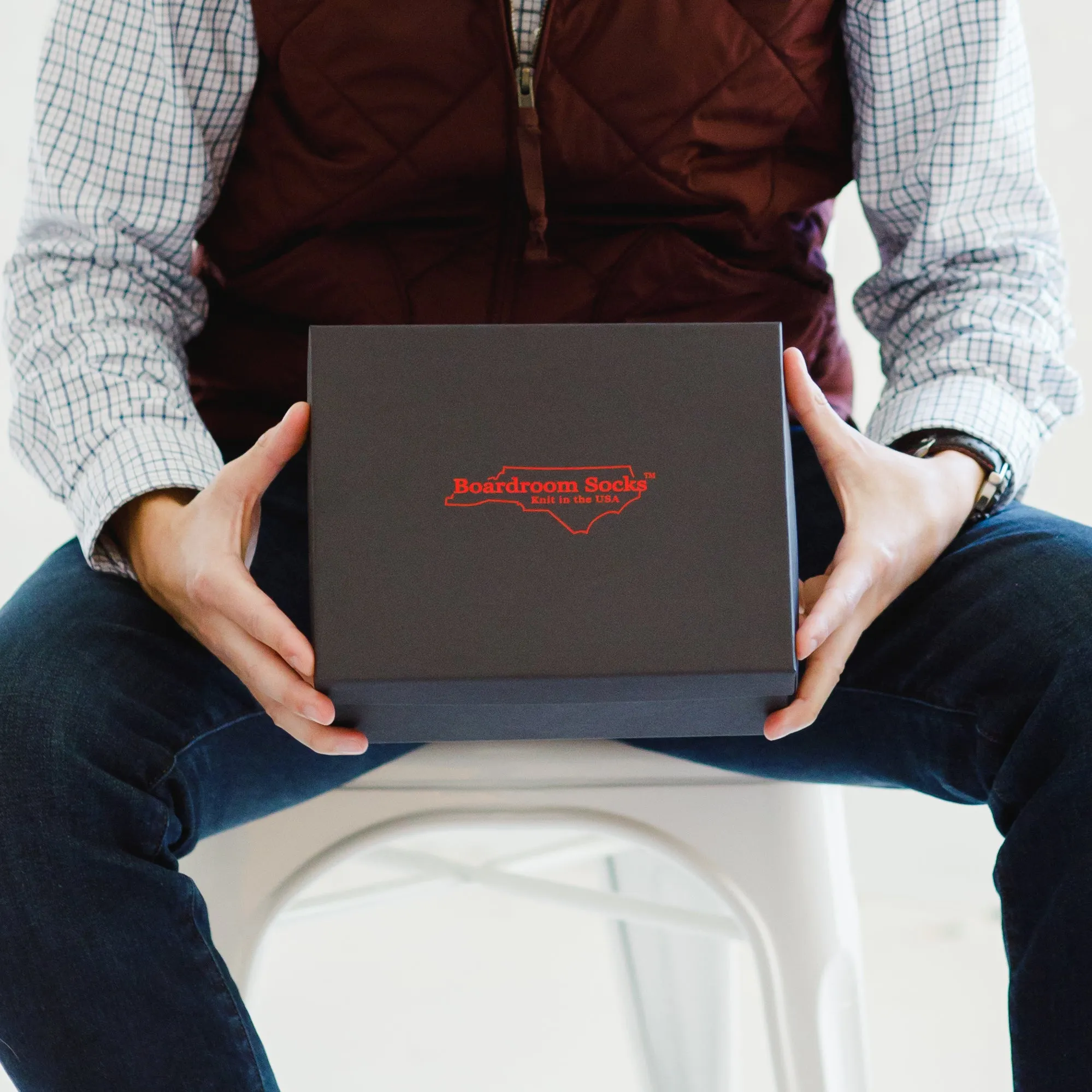 Merino Wool Mid-Calf Patterned Dress Socks - 6 Pair Gift Box sold by Boardroom Socks product image thumbnail 3