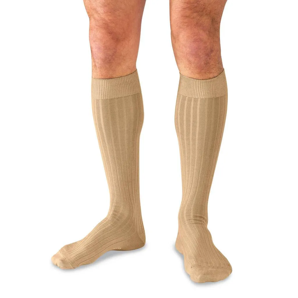 Khaki Cotton Over the Calf Dress Socks sold by Boardroom Socks