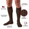 Brown Merino Wool Over the Calf Dress Socks sold by Boardroom Socks