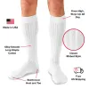 White Cotton Over the Calf Dress Socks sold by Boardroom Socks