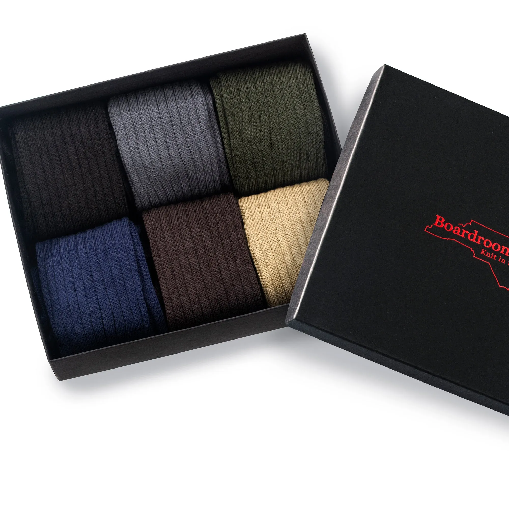 Cotton Over the Calf Dress Socks - 6 Pair Gift Box sold by Boardroom Socks product image thumbnail 2