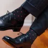 Merino Wool Over the Calf Patterned Dress Socks - 6 Pair Gift Box sold by Boardroom Socks