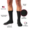 Black Merino Wool Mid Calf Dress Socks sold by Boardroom Socks