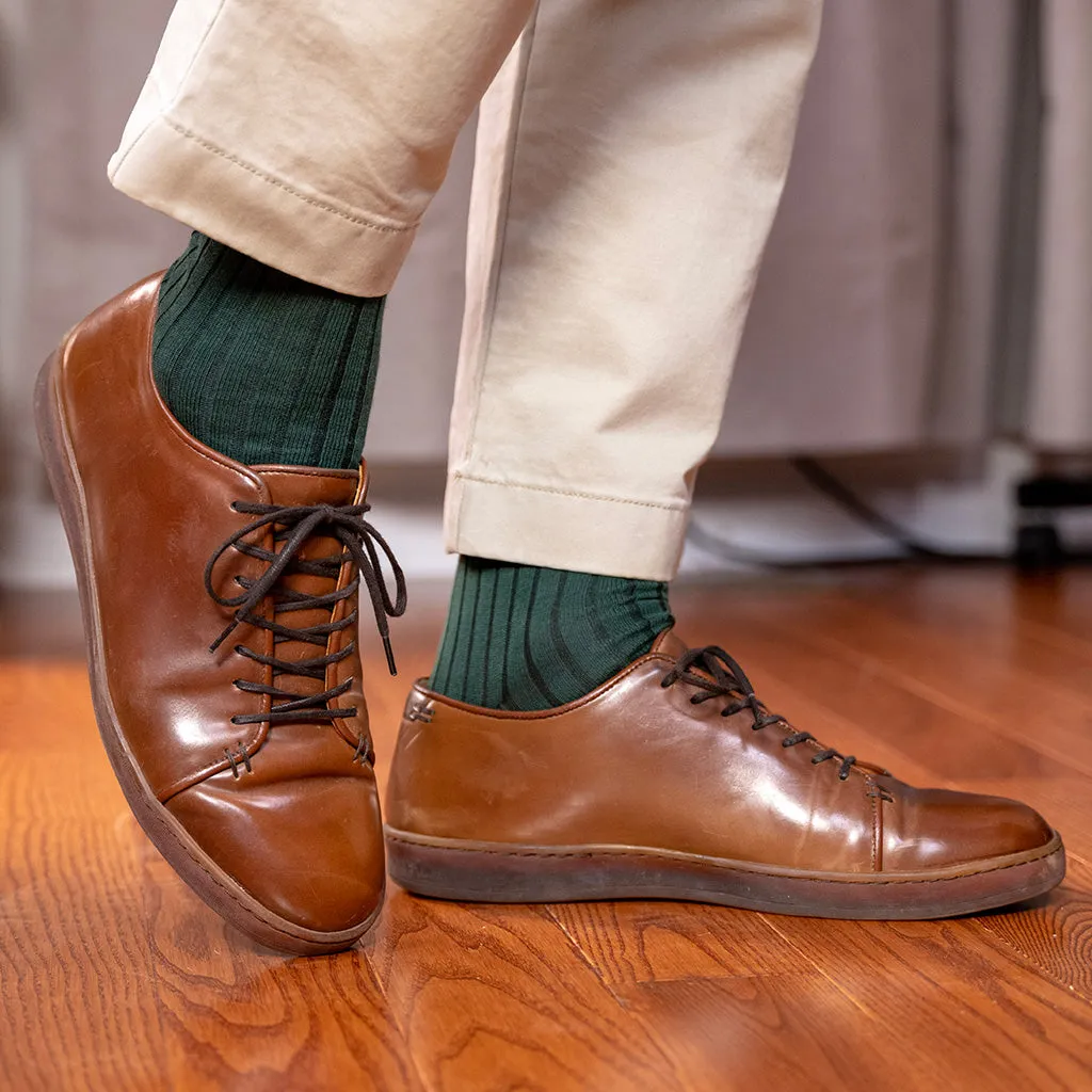 Forest Green Cotton Over the Calf Dress Socks sold by Boardroom Socks product image thumbnail 4