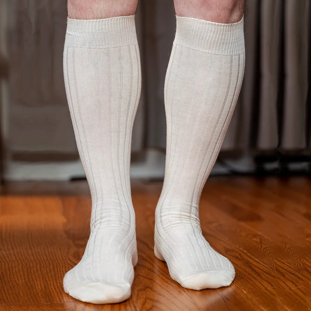 Natural Merino Wool Over the Calf Dress Socks sold by Boardroom Socks product image thumbnail 5