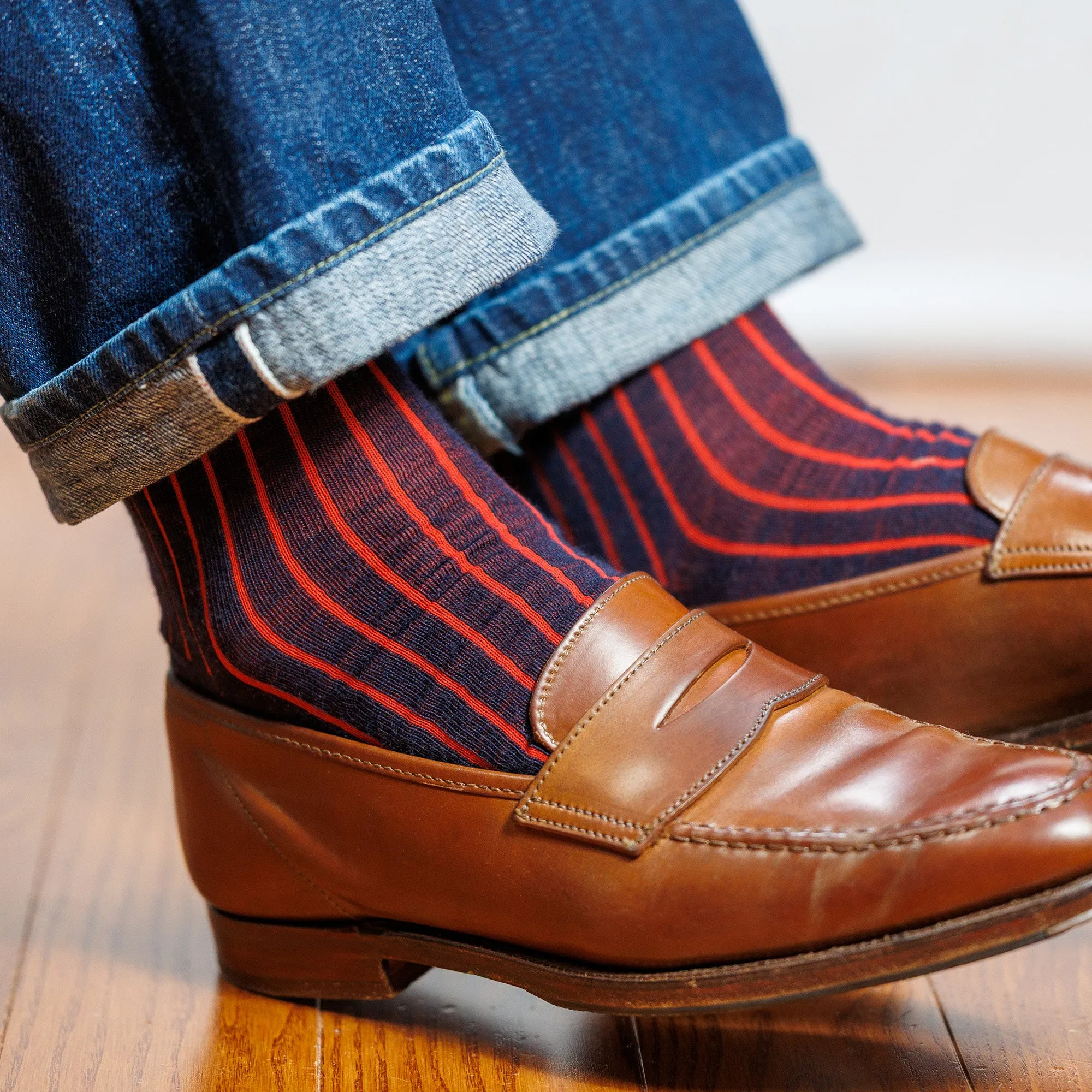 Merino Wool Mid-Calf Patterned Dress Socks - 6 Pair Gift Box sold by Boardroom Socks product image thumbnail 4