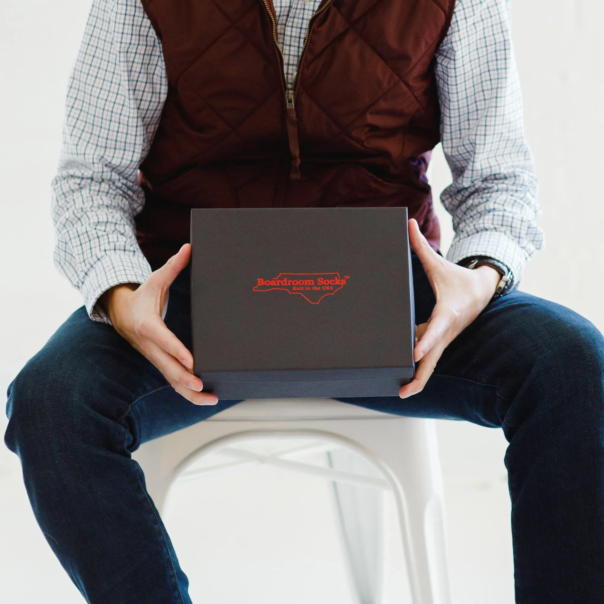 Merino Wool Mid-Calf Patterned Dress Socks - 6 Pair Gift Box sold by Boardroom Socks product image thumbnail 3