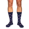 American Flag Navy Cotton Mid-Calf Dress Socks sold by Boardroom Socks