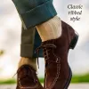 Khaki Merino Wool Mid Calf Dress Socks sold by Boardroom Socks