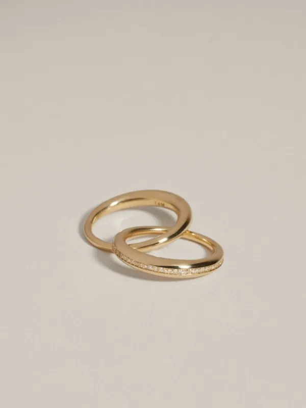 Duo Form Ring with Pavé sold by J. Hannah Jewelry