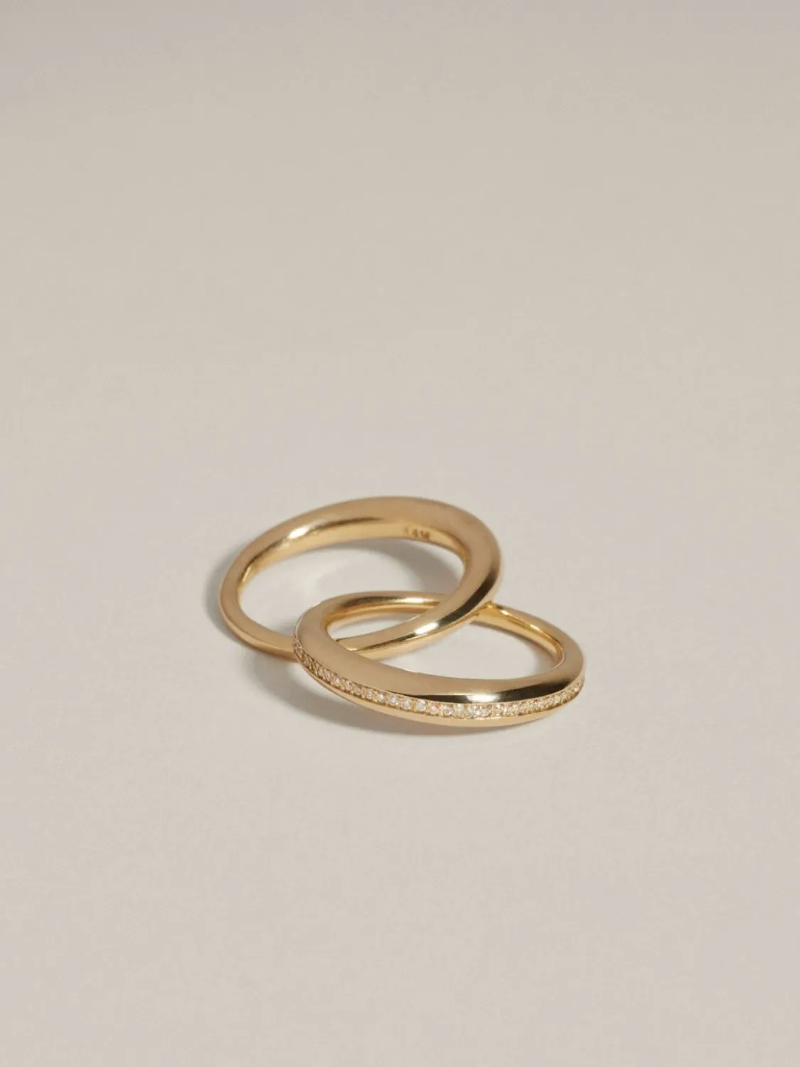 Duo Form Ring with Pavé sold by J. Hannah Jewelry