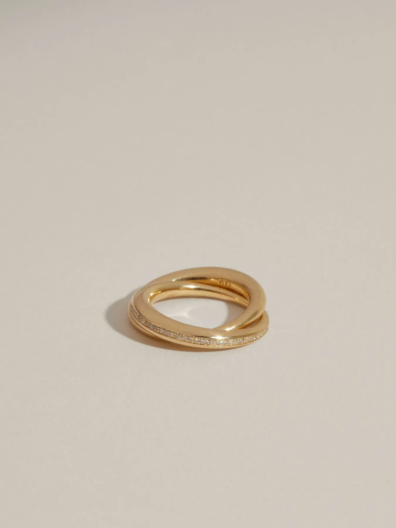 Duo Form Ring with Pavé sold by J. Hannah Jewelry product image thumbnail 2