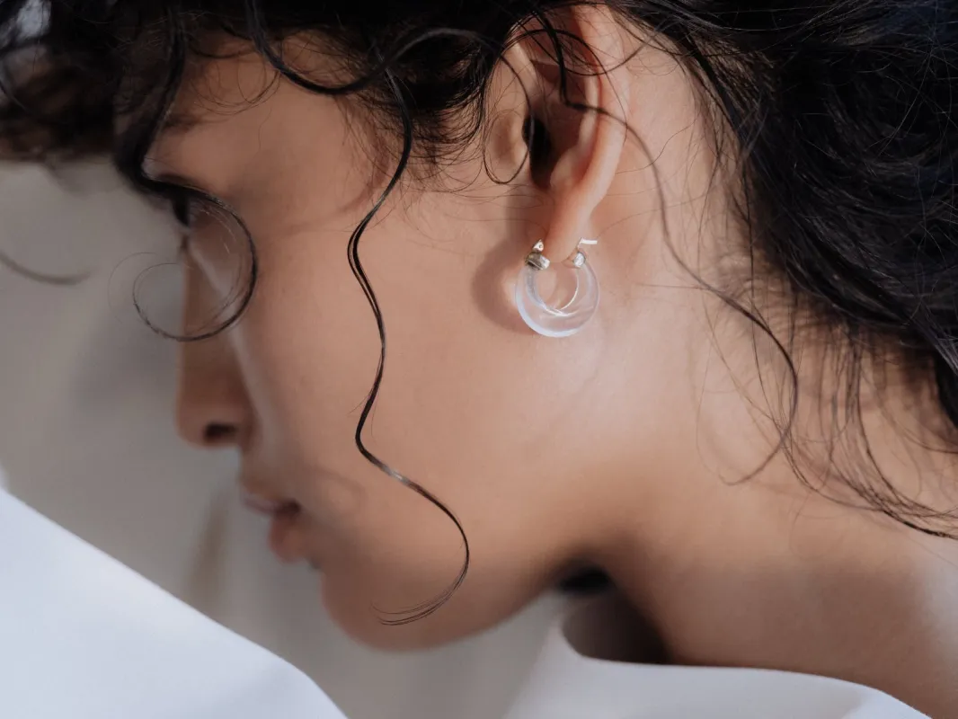 Glacé Hoop Earrings made by J. Hannah Jewelry