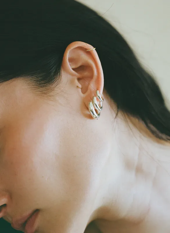 Fluid Hoops I made by J. Hannah Jewelry