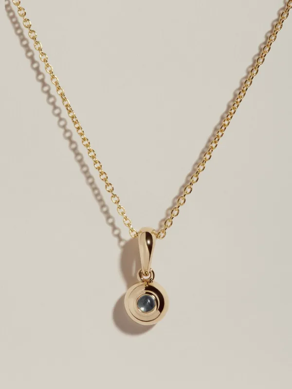 Sapphire Form Pendant made by J. Hannah Jewelry