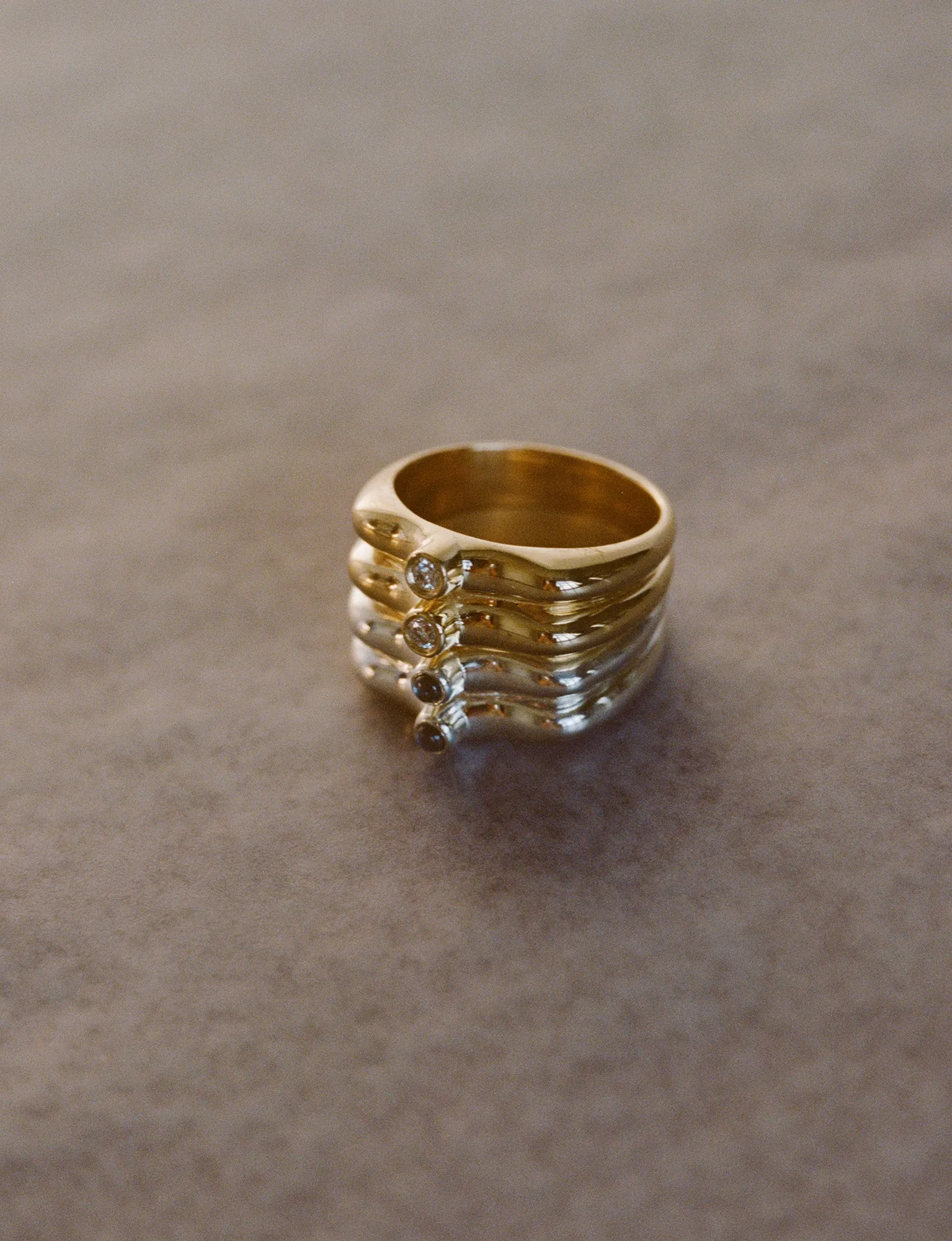 Double Stirrup Ring (Sapphire) sold by J. Hannah Jewelry product image thumbnail 3