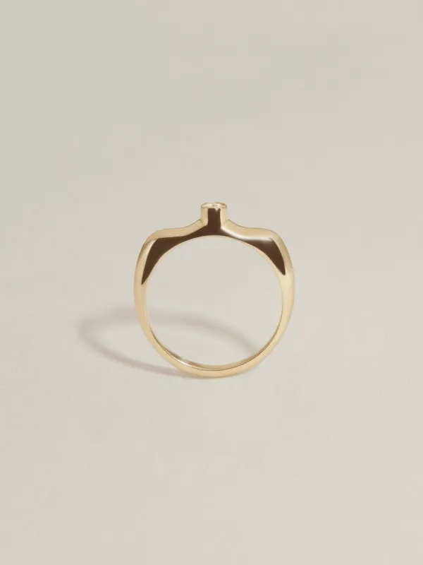 Stirrup Ring (Diamond) sold by J. Hannah Jewelry