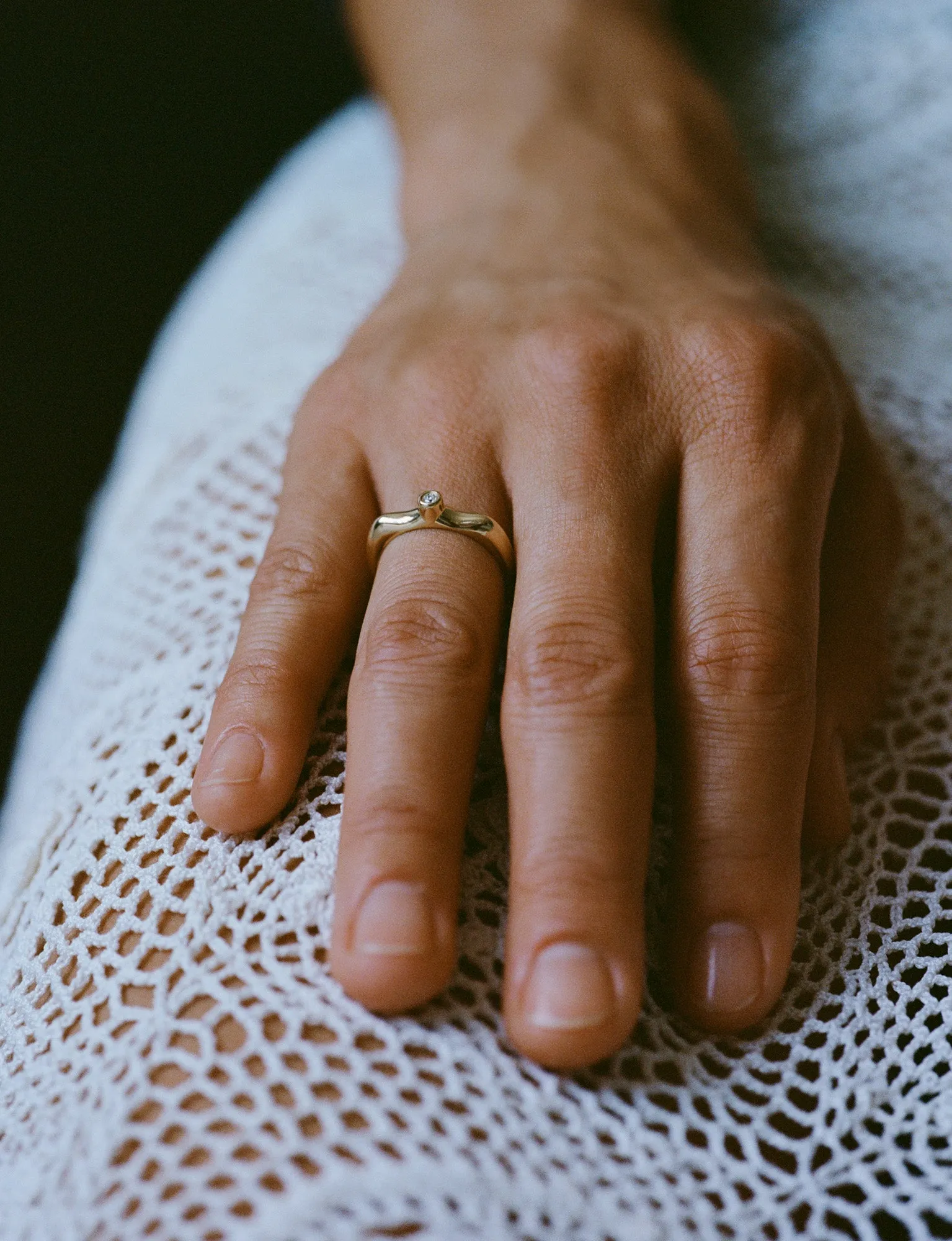 Stirrup Ring (Diamond) sold by J. Hannah Jewelry product image thumbnail 4