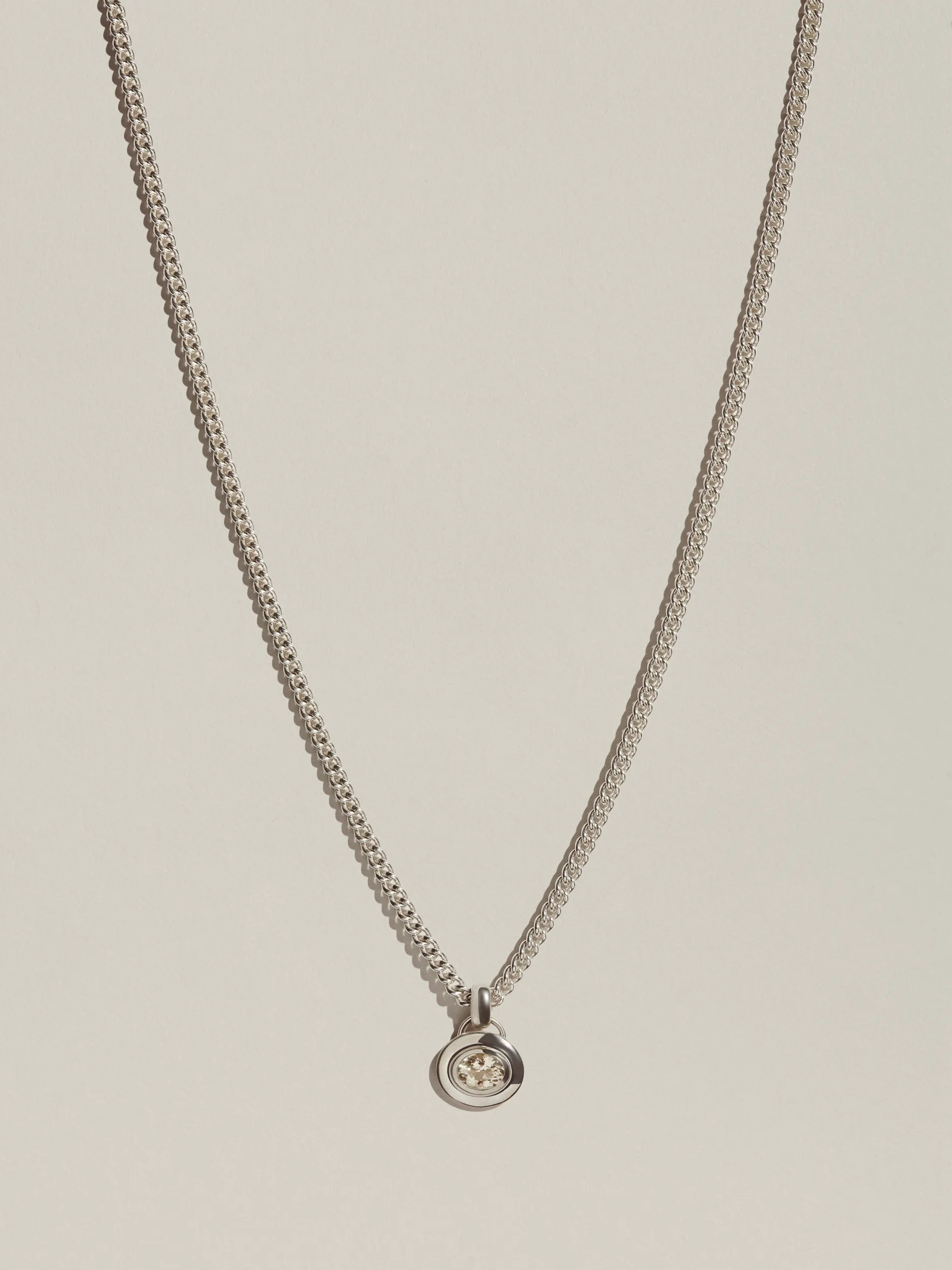 Gemstone Signet Pendant (Sunstone) sold by J. Hannah Jewelry product image thumbnail 4