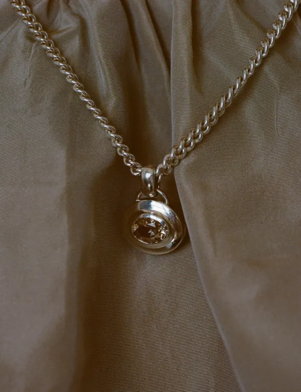 Gemstone Signet Pendant (Sunstone) sold by J. Hannah Jewelry