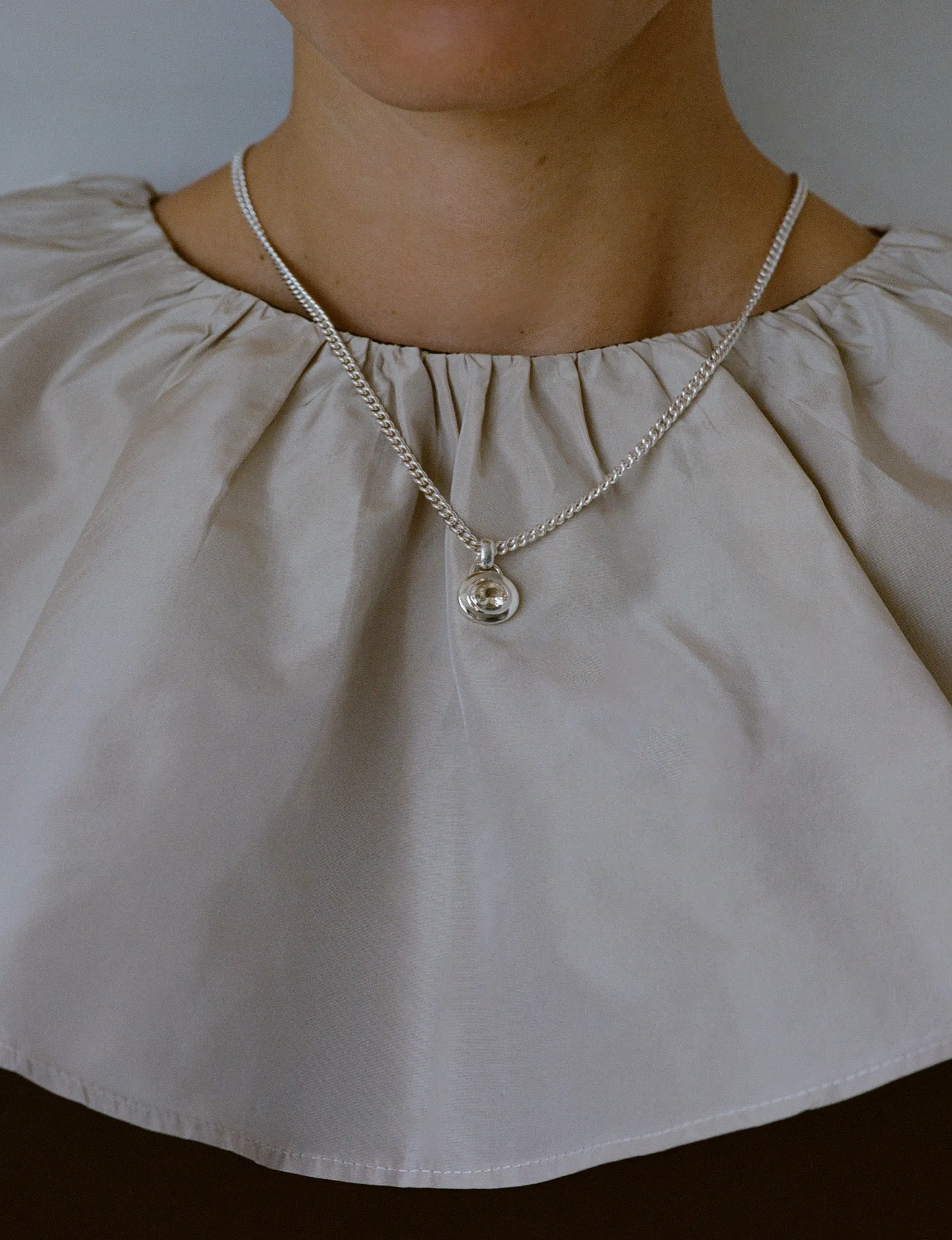 Gemstone Signet Pendant (Sunstone) sold by J. Hannah Jewelry product image thumbnail 3