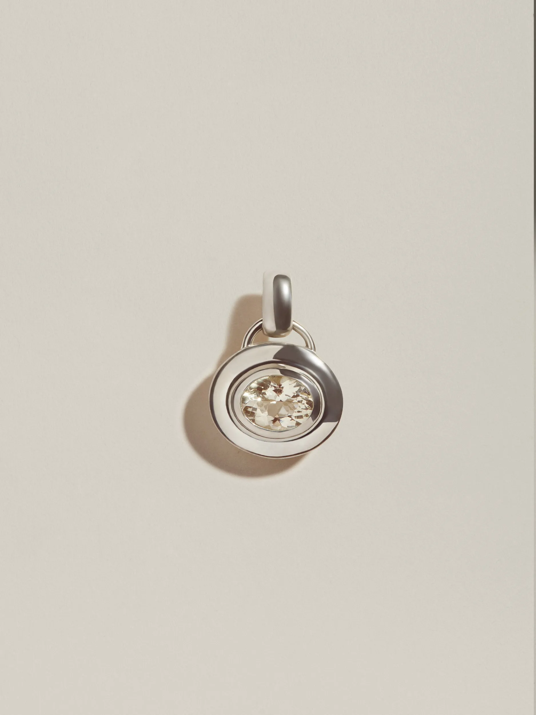 Gemstone Signet Pendant (Sunstone) sold by J. Hannah Jewelry product image thumbnail 2