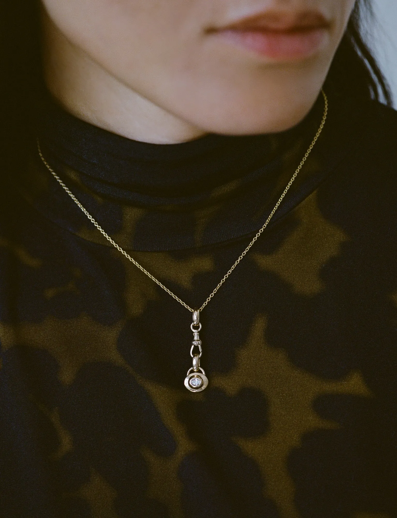 Diamond Signet Pendant sold by J. Hannah Jewelry product image thumbnail 2